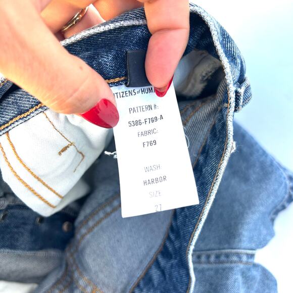 Citizens Of Humanity Franca Shorts 2” Inseam Harbor Wash Medium Pleated 27 - Picture 11 of 14